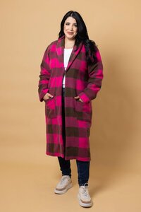 Charlo Bree Check Cardigan
