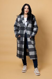 Charlo Bree Check Cardigan