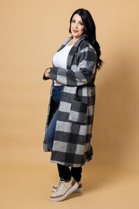 Charlo Bree Check Cardigan