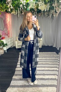 Charlo Bree Check Cardigan