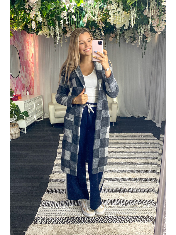 Charlo Bree Check Cardigan