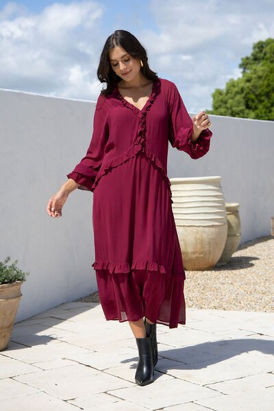 Joop + Gypsy Ruffle Trim Dress-new-Preen