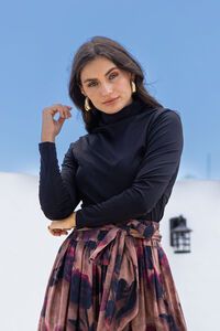 Joop + Gypsy High Neck Gather Top