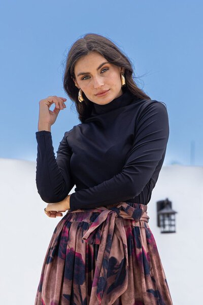 Joop + Gypsy High Neck Gather Top-new-Preen