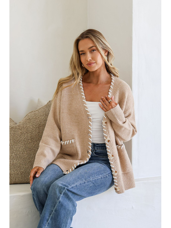 Miss Marlow Stitch Detail Cardi