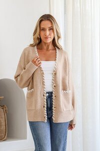 Miss Marlow Stitch Detail Cardi