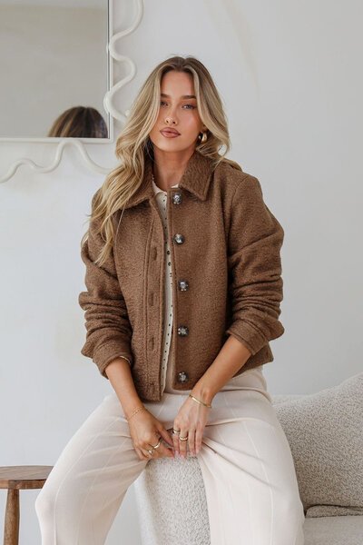White Poetry Guest List Boucle Jacket-new-Preen