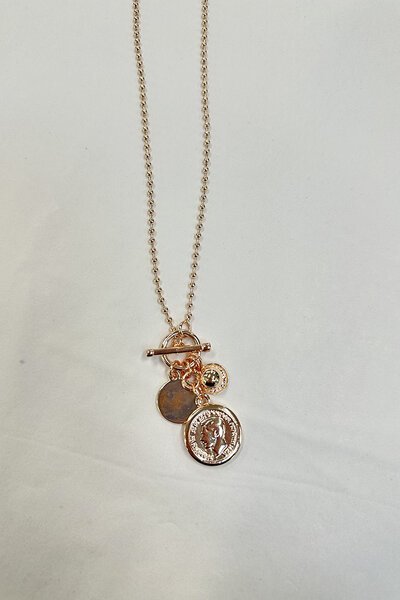 SHE Jewellery Charm Drop Necklace-new-Preen