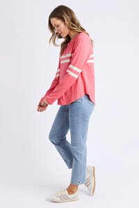 Elm Adora Long Sleeve Coral Tee