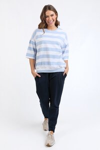 Elm Sky Mazie Block Stripe Sweat