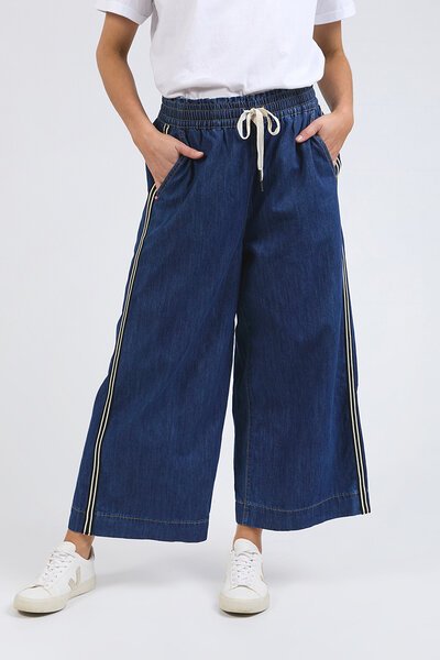 Elm Greta Wide Leg Pant w Side Stripe-new-Preen