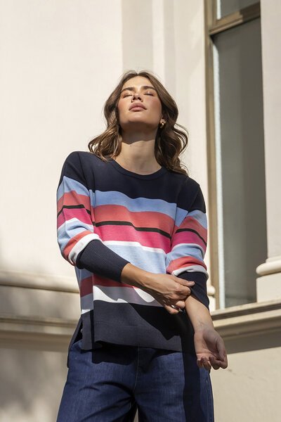 Elm Lacey Stripe Knit-new-Preen