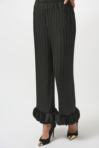 Joseph Ribkoff Georgette Wide Leg Pleated Pants-new-Preen