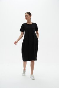 Tirelli Short Sleeve Diagonal Dress