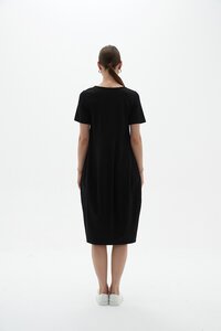 Tirelli Short Sleeve Diagonal Dress