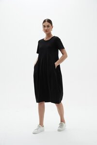 Tirelli Short Sleeve Diagonal Dress