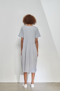 Tirelli Short Sleeve Diagonal Dress