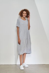 Tirelli Short Sleeve Diagonal Dress