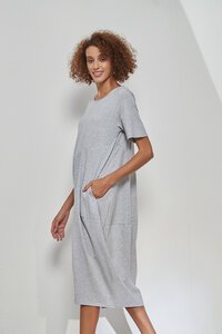Tirelli Short Sleeve Diagonal Dress
