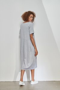 Tirelli Short Sleeve Diagonal Dress