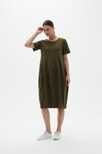 Tirelli Short Sleeve Diagonal Dress