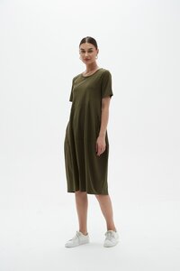 Tirelli Short Sleeve Diagonal Dress