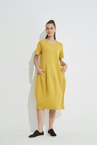 Tirelli Short Sleeve Diagonal Dress