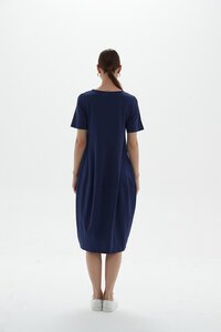 Tirelli Short Sleeve Diagonal Dress