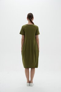 Tirelli Short Sleeve Diagonal Dress