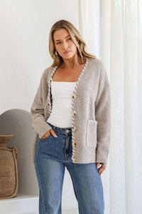 Miss Marlow Stitch Detail Cardi