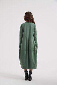 Tirelli Long Sleeve Diagonal Seam Dress