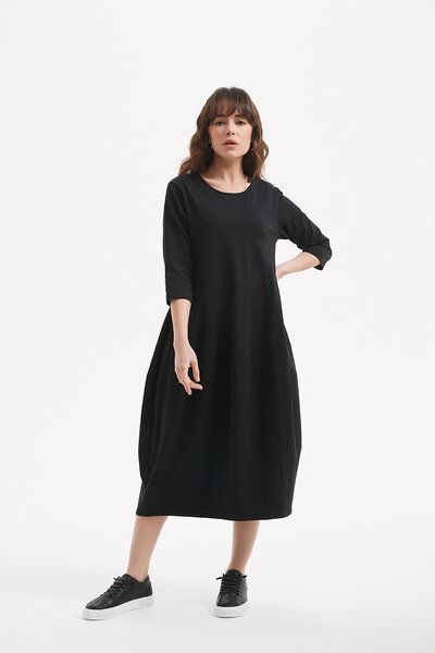 Tirelli Ovoid Diagonal Sleeve Dress-new-Preen