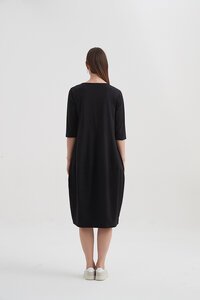 Tirelli Ovoid Diagonal Sleeve Dress