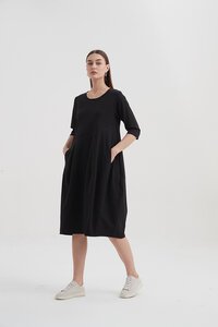 Tirelli Ovoid Diagonal Sleeve Dress