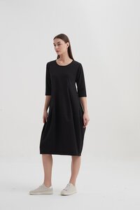 Tirelli Ovoid Diagonal Sleeve Dress