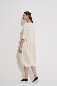 Tirelli Ovoid Diagonal Sleeve Dress