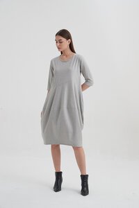 Tirelli Ovoid Diagonal Sleeve Dress