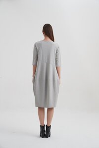 Tirelli Ovoid Diagonal Sleeve Dress