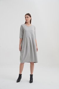 Tirelli Ovoid Diagonal Sleeve Dress