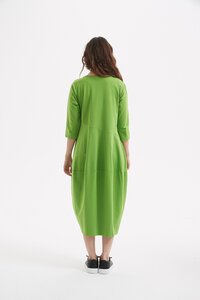 Tirelli Ovoid Diagonal Sleeve Dress