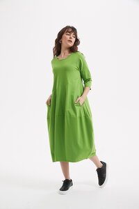 Tirelli Ovoid Diagonal Sleeve Dress