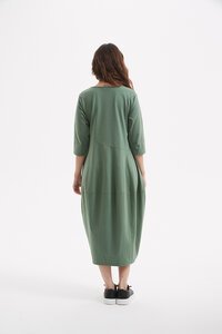 Tirelli Ovoid Diagonal Sleeve Dress