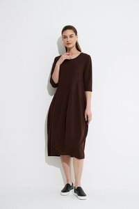Tirelli Ovoid Diagonal Sleeve Dress