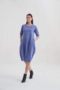 Tirelli Ovoid Diagonal Sleeve Dress