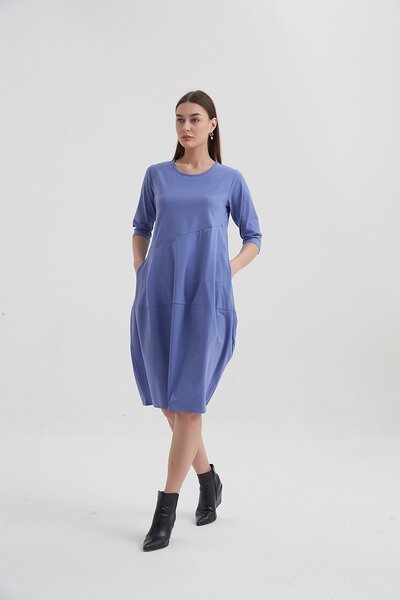 Tirelli Ovoid Diagonal Sleeve Dress-new-Preen