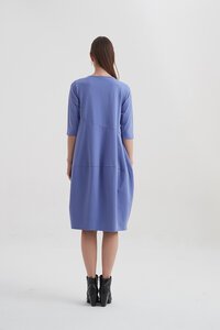 Tirelli Ovoid Diagonal Sleeve Dress