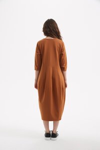 Tirelli Ovoid Diagonal Sleeve Dress