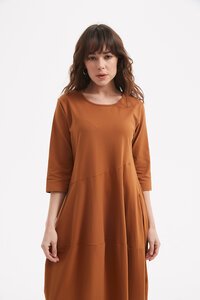 Tirelli Ovoid Diagonal Sleeve Dress