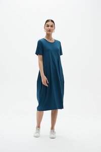 Tirelli Short Sleeve Diagonal Dress