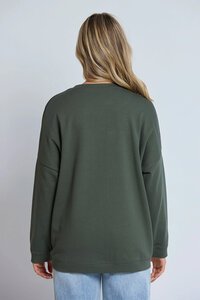 Stella + Gemma Moss Newport Pocket Crew